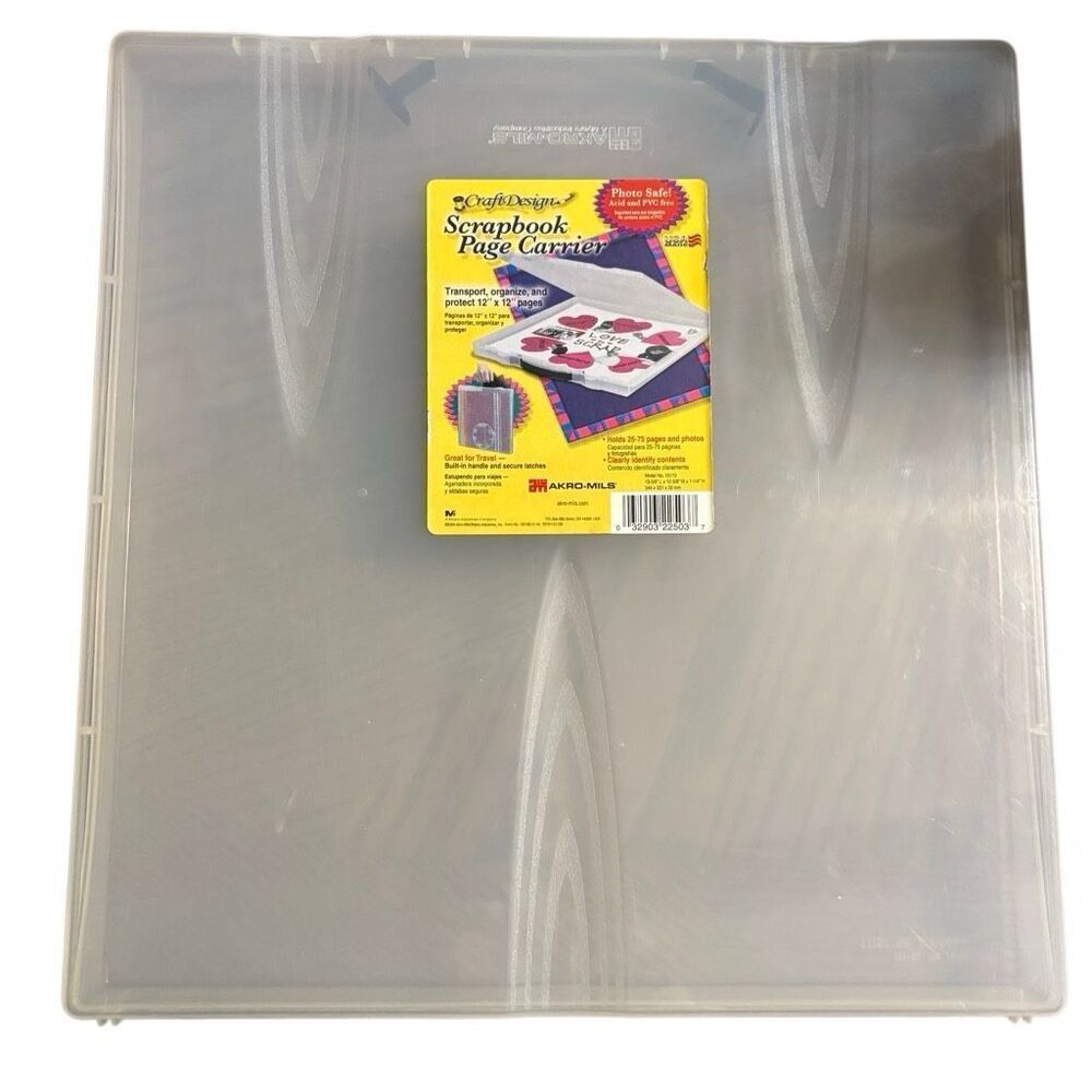 Akro-Mils Craft Design Scrapbook Page Carrier